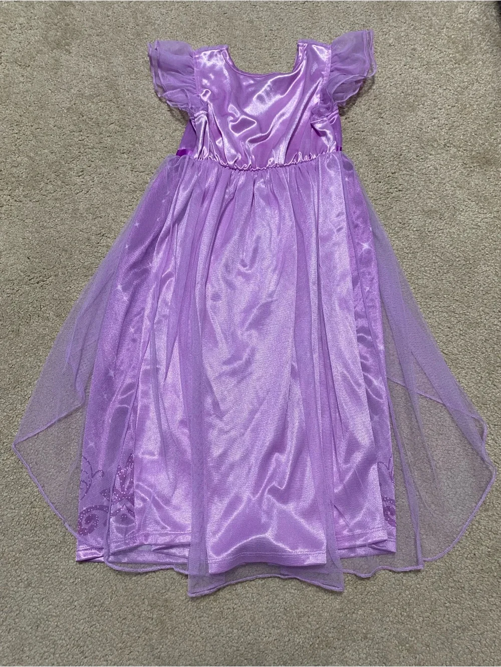 Disney Tangled Girls Nightgown with Glitter Accents - Picture 4 of 4